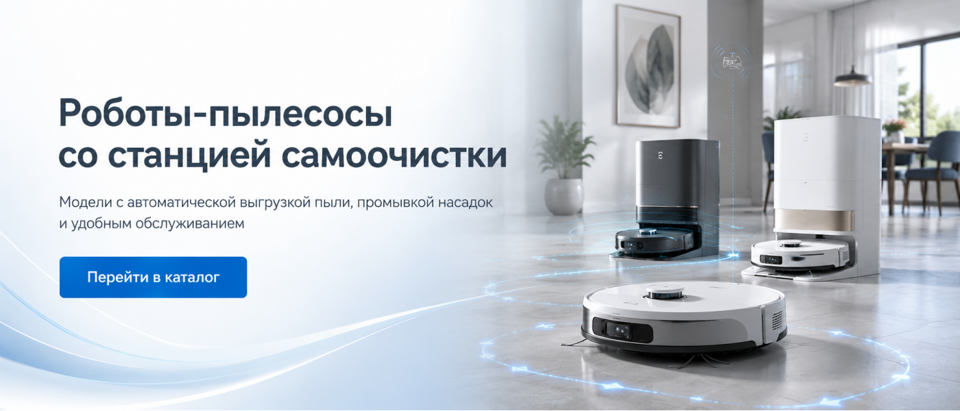 Роботы-пылесосы со станцией самоочистки