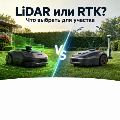 LiDAR или RTK в роботах-газонокосилках: что лучше для вашего участка