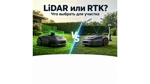 LiDAR или RTK в роботах-газонокосилках: что лучше для вашего участка