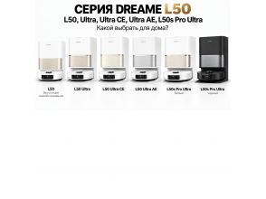 Сравнение Dreame L50: Ultra CE, Ultra, Pro Ultra, L50s Pro Ultra и L50 Ultra AE - что выбрать в 2026 году?