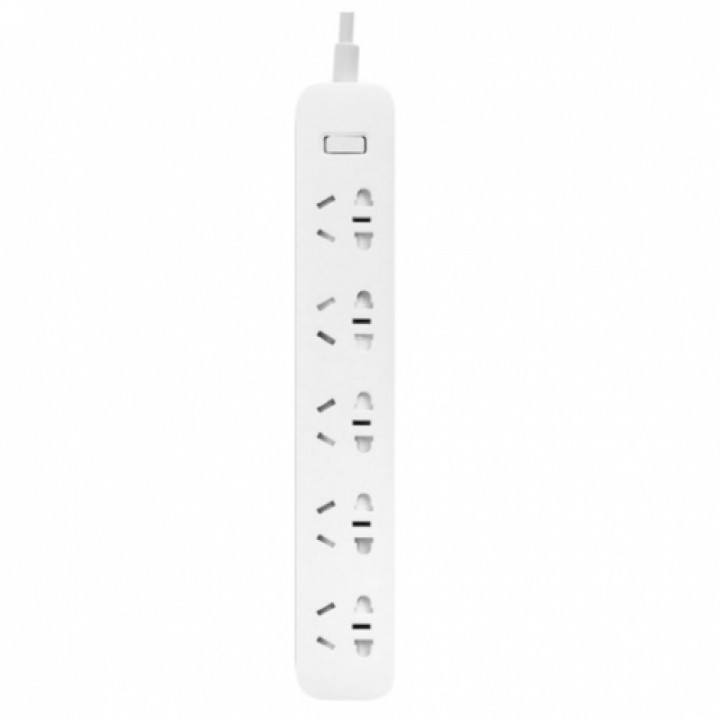 Удлинитель Xiaomi Mi Power Strip 5 (XMCXB03QM), белый, 5 розеток, 2 м, 10А / 2500