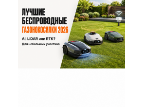 Лучшие беспроводные роботы-газонокосилки 2026 для небольших участков: AI, LiDAR или RTK? Сравниваем RoboUP, ANTHBOT, Dreame, Segway и другие модели