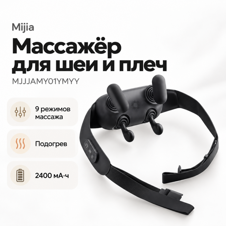 Шейный массажёр Xiaomi Mijia Smart Neck and Shoulder Massager (MJJJAMY01YMYY)