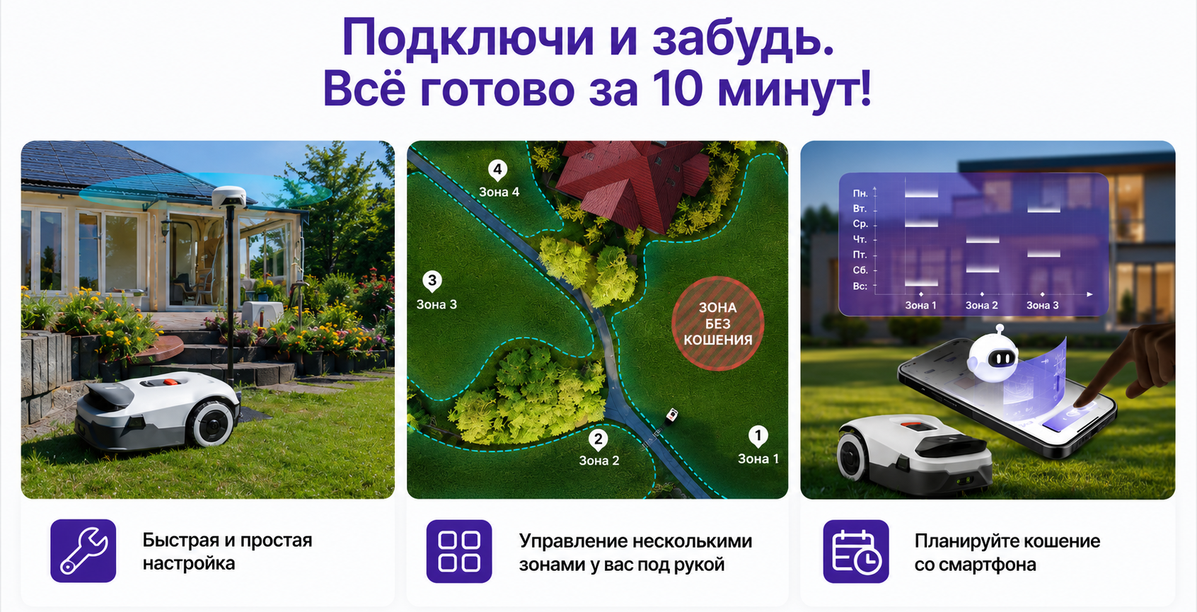 RTK-навигация ANTHBOT Genie 800 ANTHBOT Genie 800 с RTK-навигацией и цифровой картой участка