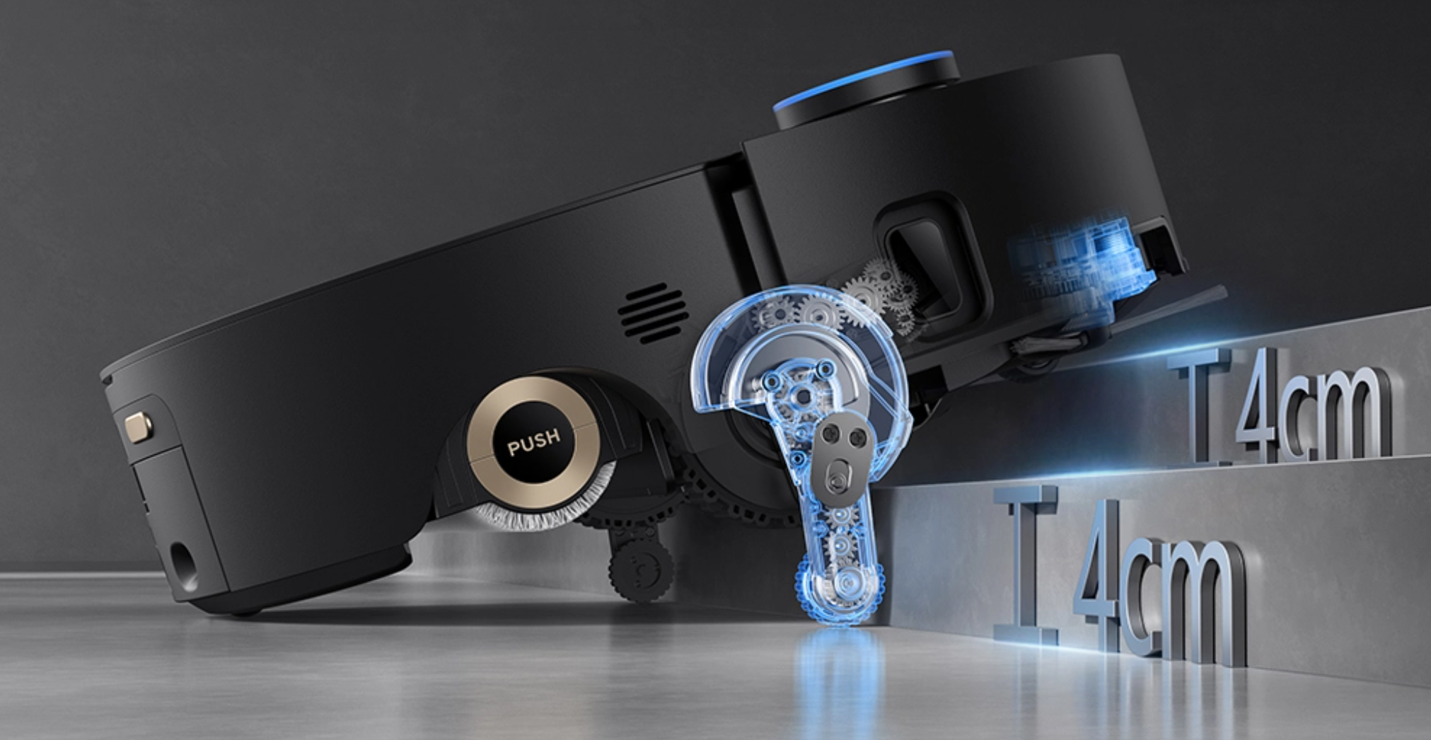 Система ProLeap для преодоления порогов Dreame Aqua10 Ultra Roller