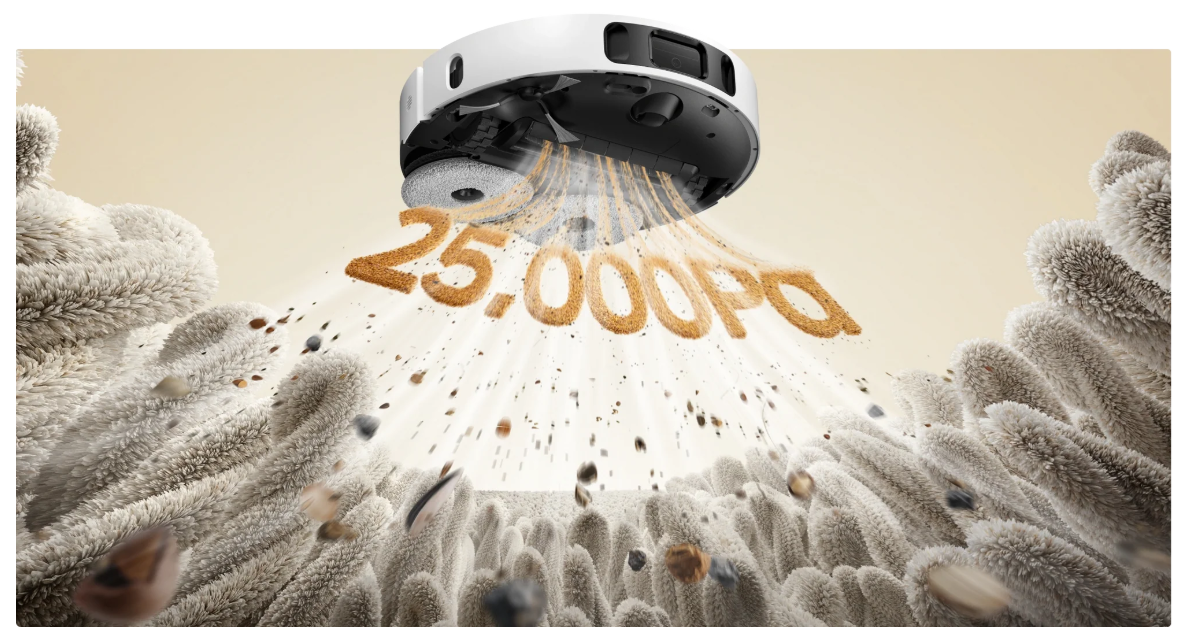Мощность всасывания 25000 Па Dreame D30 Ultra Vormax