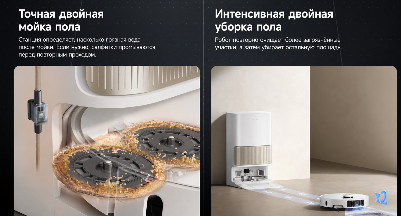 Повторная мойка мопов Повторная мойка мопов Dreame L40s Pro Ultra
