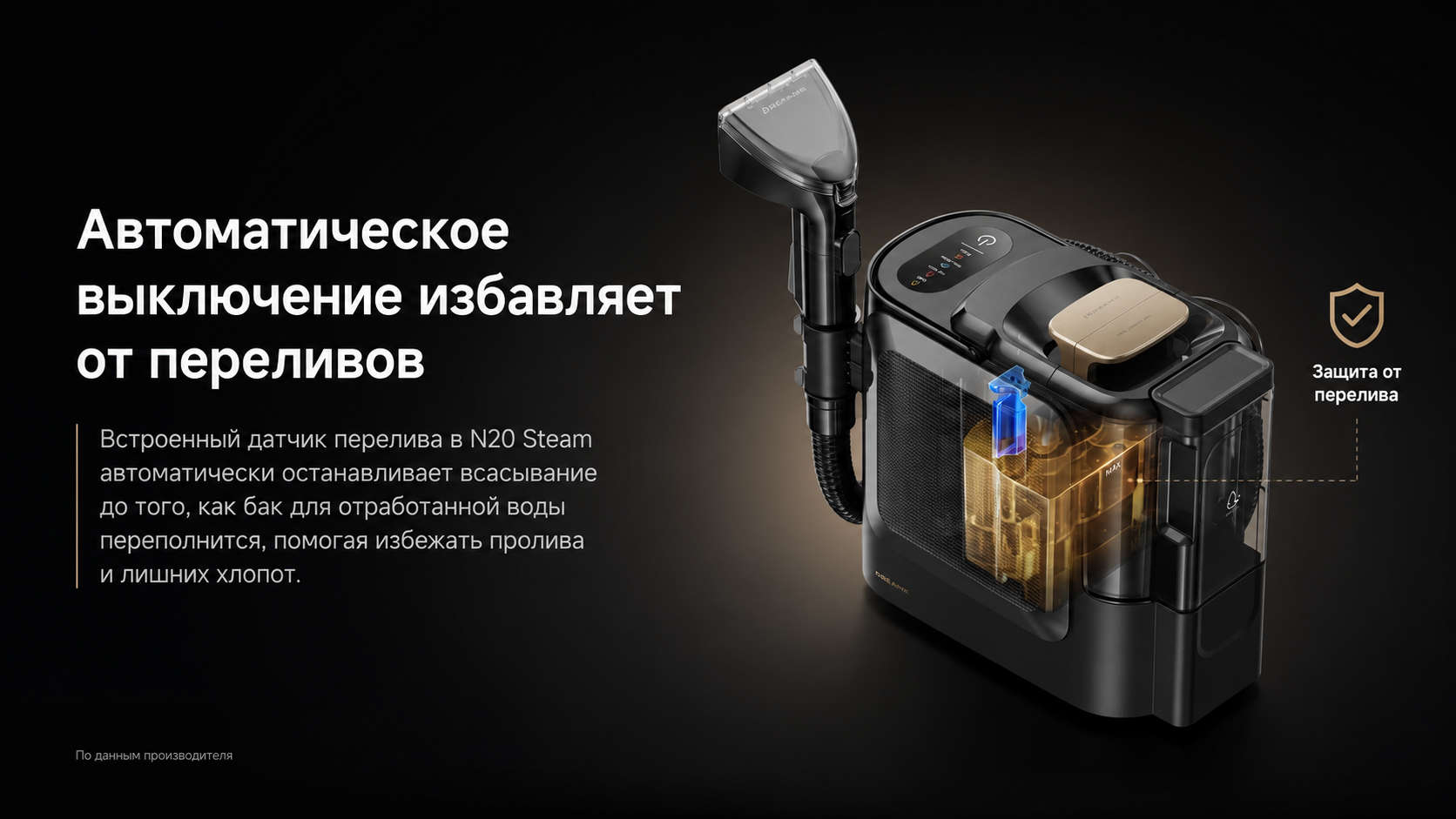 Dreame N20 Steam для диванов, ковров и салона автомобиля