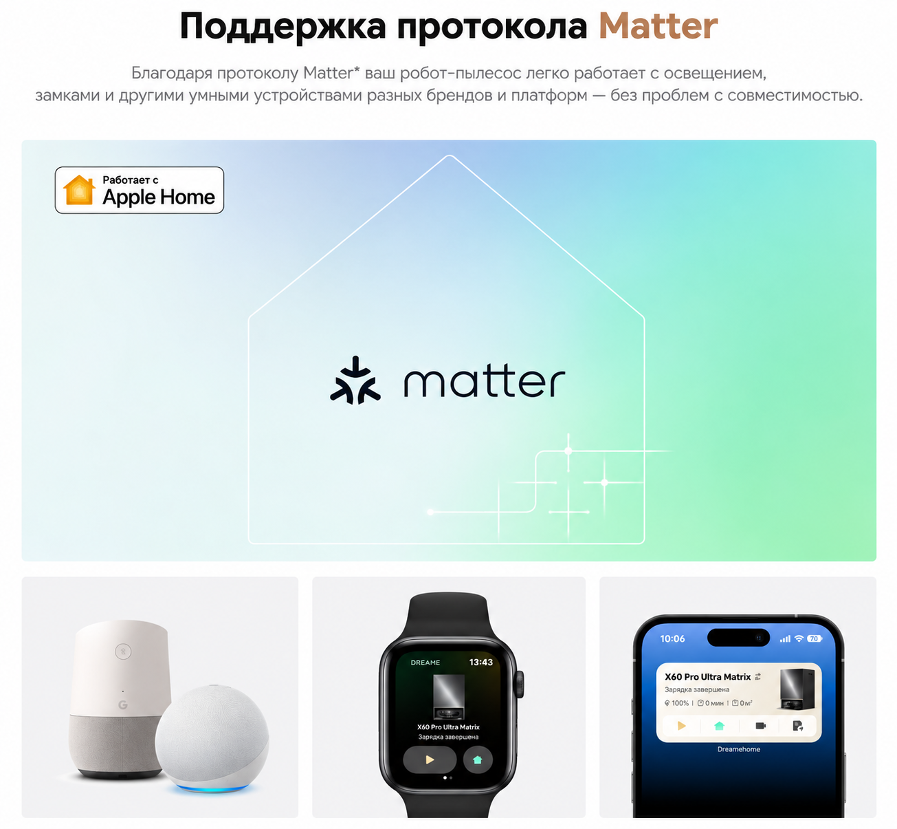 Dreamehome, CleanGenius и управление со смартфона Dreame X60 Pro Ultra Matrix