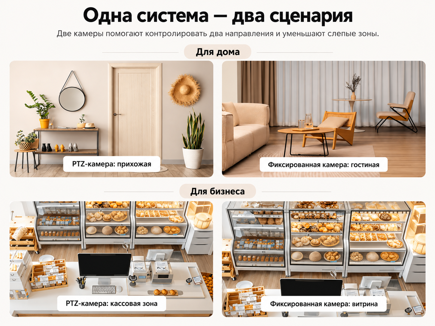 Применение Mijia C300 Dual Применение Mijia Smart Camera C300 Dual