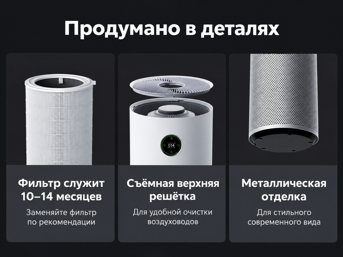 Детали Xiaomi Smart Air Purifier Elite Детали Xiaomi Smart Air Purifier Elite